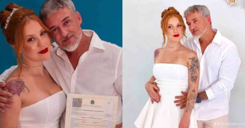 Daniel Cravinhos e sua mulher Carolina Andrade (Foto: Reprodução/ Internet/ TikTok)