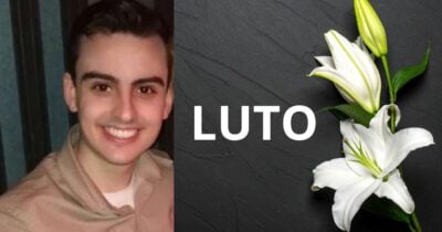 Dudu Camargo e ex, e imagem de luto (Fotos: Reproduções / Instagram / Canva)