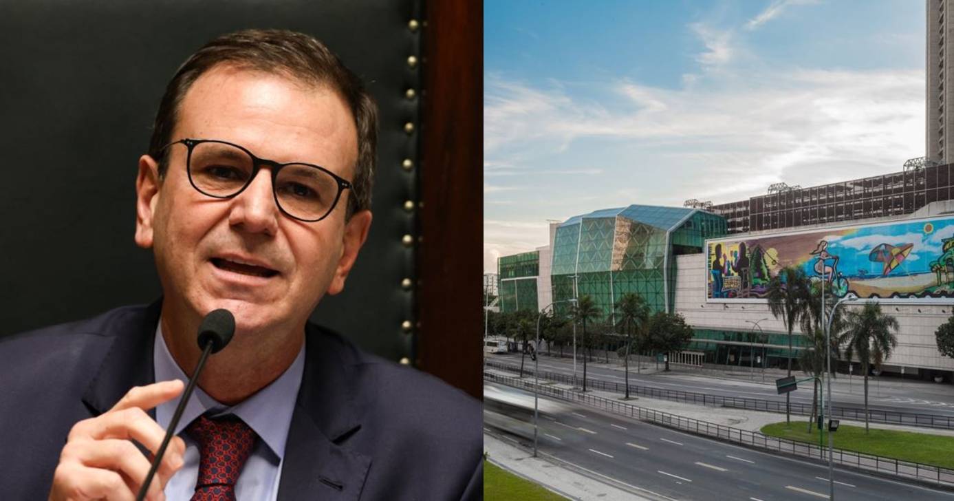 Ilustração Eduardo Paes e Shopping Rio Sul