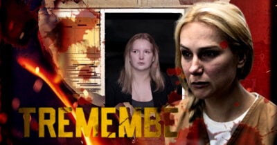 Saiba quanto Elize Matsunaga ganhou para participar do documentário retratado em uma das cenas da série Tremembé (Foto Reprodução/Montagem/TV Foco/Lennita/Cena da série Tremembé da Prime Amazon/ Foto retirada do documentário de Elize, da Netflix/ Fundo/Real Rádio/)