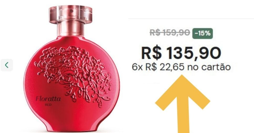 Floratta Red (Foto Reprodução/Montagem/Lennita/TV Foco/Boticário)