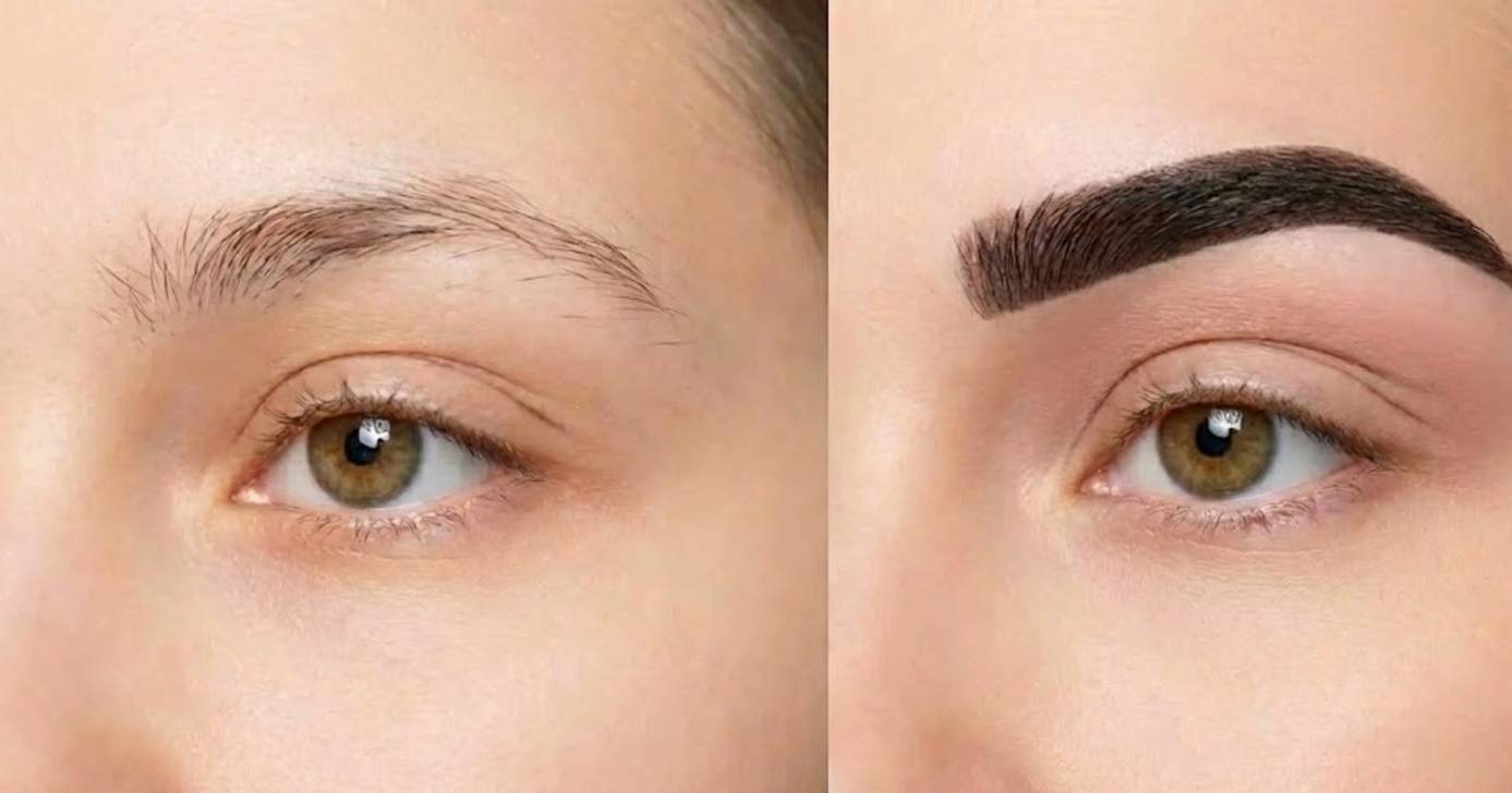 Ilustração Gel natural com 3 ingredientes garante sobrancelhas grossas