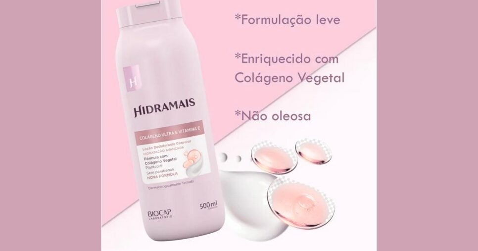 Loção Hidratante Hidramais Colágeno & Vitamina E (Foto Reprodução/Shopee)