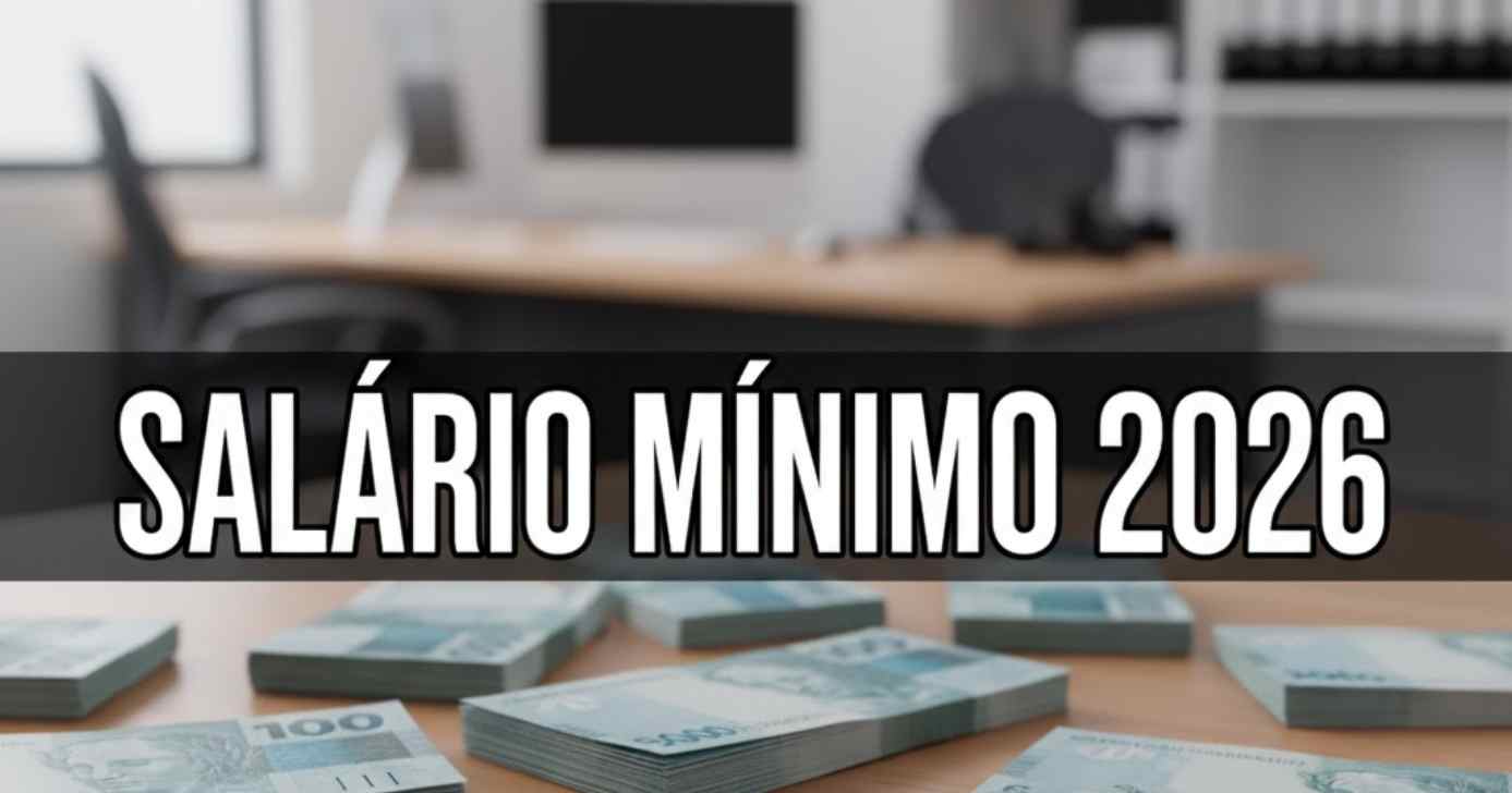 Ilustração salário mínimo 2026 (Foto: Montagem TV Foco / Canva / GMN)
