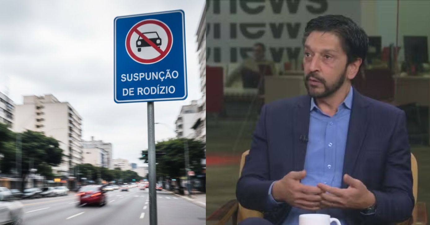 Ilustração suspensão de rodízio e Ricardo Nunes (Fotos: Reproduções / Canva / GMN / Globo)