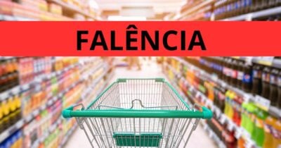 Ilustrações falência e supermercado (Fotos: Canva)