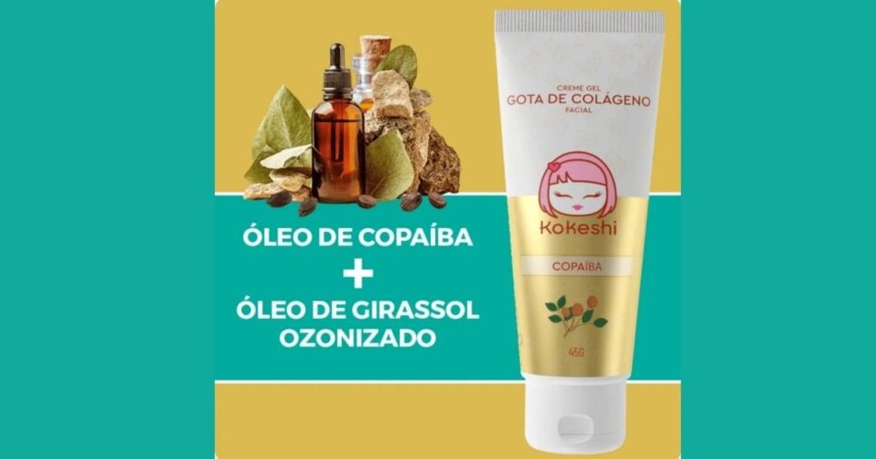Creme-gel facial  Gota  de  Colágeno Kokeshi 45 g