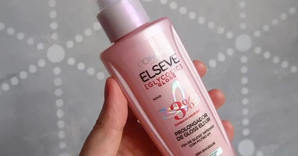 L'Oréal Paris Elseve Sérum Capilar Elixir Prolongador de Gloss Glycolic Gloss - Foto: Internet