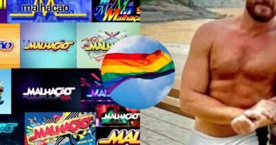 Logo de Malhação / Bandeira Gay / Leonardo Miggiorin - Montagem: TV FOCO
