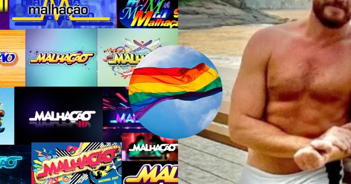 Logo de Malhação / Bandeira Gay / Leonardo Miggiorin - Montagem: TV FOCO