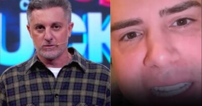 Luciano Huck no Domingão e Luiz Bacci (Fotos: Reproduções / Globo / Instagram)