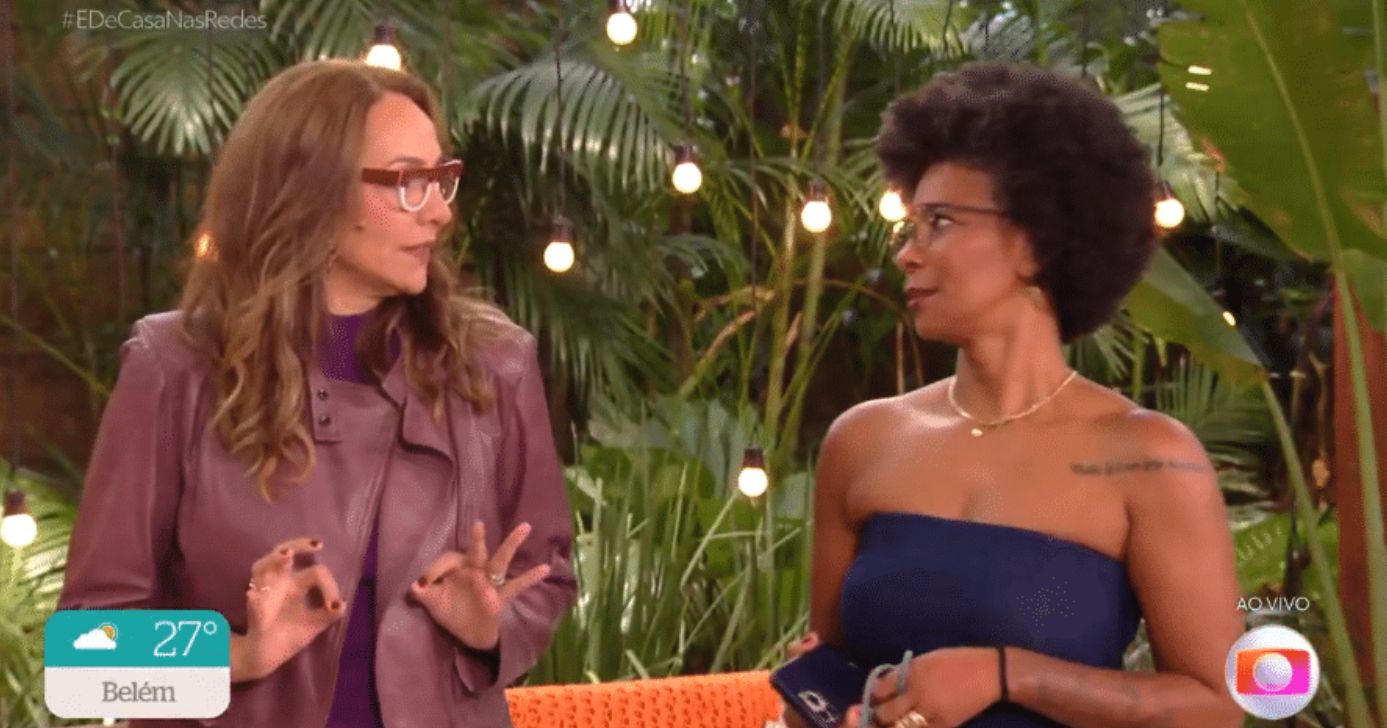 Maria Beltrão e Rita Batista no É de Casa - Foto: Reprodução Globo