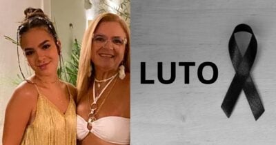 Mel Maia, Débora Maia e imagem de luto (Fotos: Reproduções / Instagram / Canva)