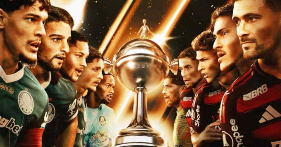 Palmeiras e Flamengo -  Imagem: Conmebol/divulgação.