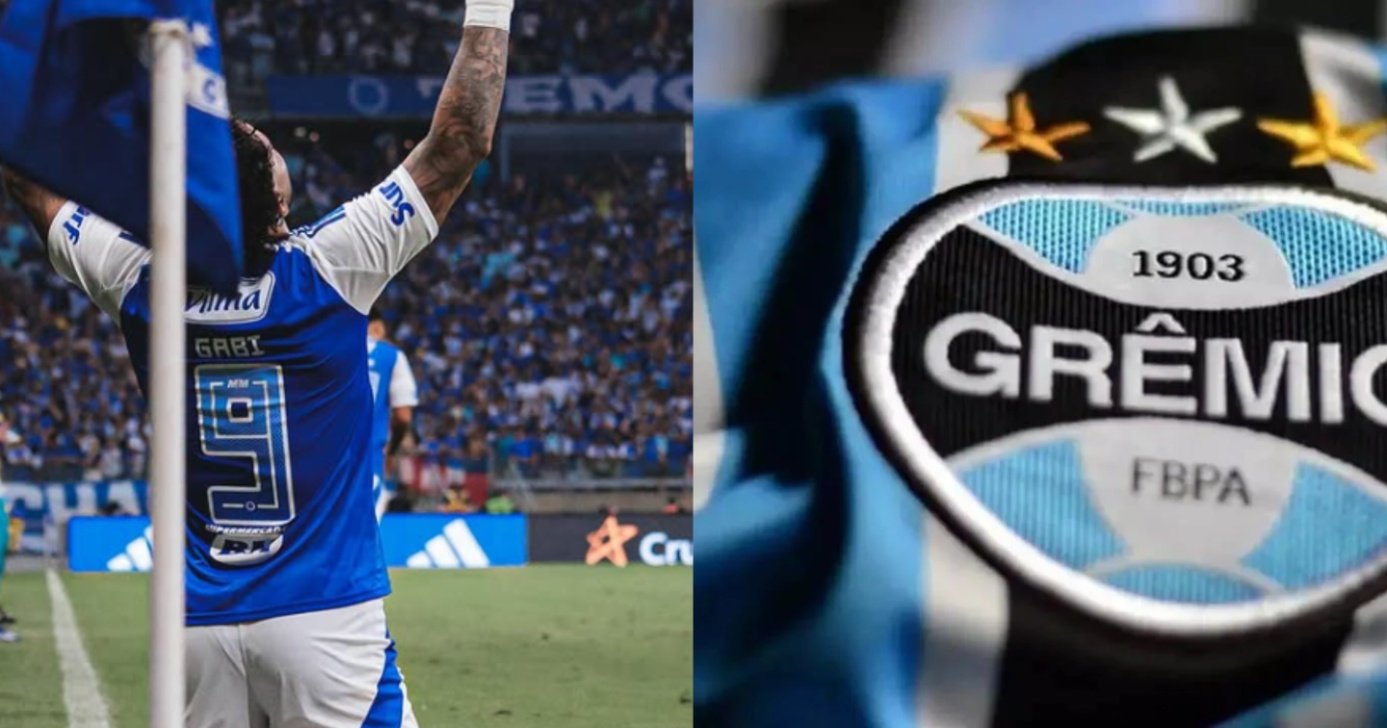 Grêmio prepara PIX e quer assinar com Gabigol do Cruzeiro em 2026 - Montagem/TV FOCO