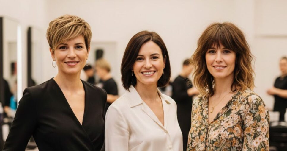 Mulheres em salão (Foto: Montagem TV Foco / GMN)