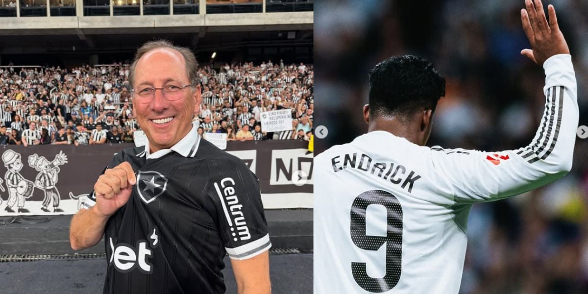 Foto - Montagem TV Foco/ Reprodução Instagram @botafogo & @endrick