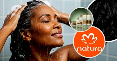 Saiba como esses produtos da Natura revertem os grisalhos (Foto Reprodução/Montagem/Lennita/TV Foco/Canva/GMN/Natura)