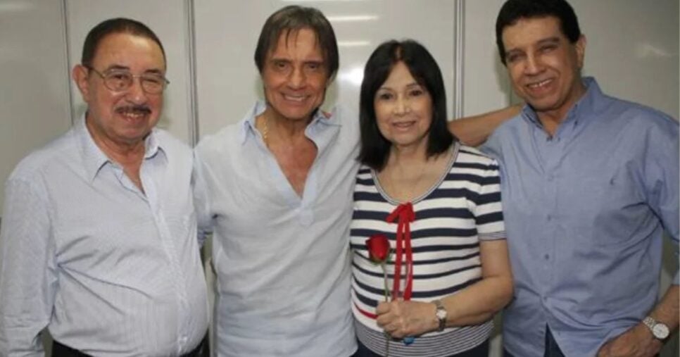 Norma Braga, Carlos Alberto, Luaro e Roberto Carlos (Foto: Reprodução / Instagram)