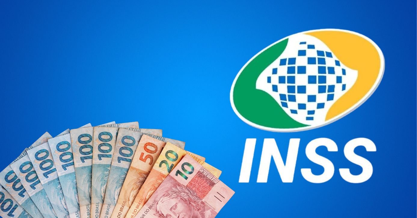 Notas de Real e logo INSS (Fotos: Reproduções / Canva / Internet)