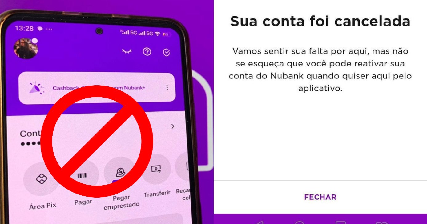 Nubank traz alerta a respeito de cancelamento de conta (Foto: Divulgação)