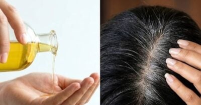 Óleo natural para cabelo branco (Foto: Montagem/TV Foco)