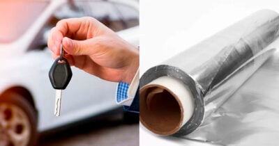 Papel alumínio - Carro (Foto: Reprodução)