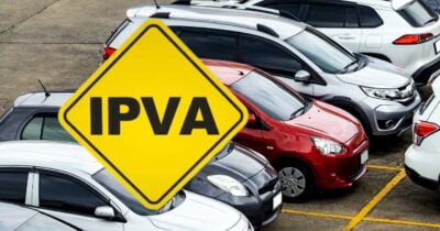 Placa IPVA e carros (Fotos: Reproduções / Canva / Freepik)