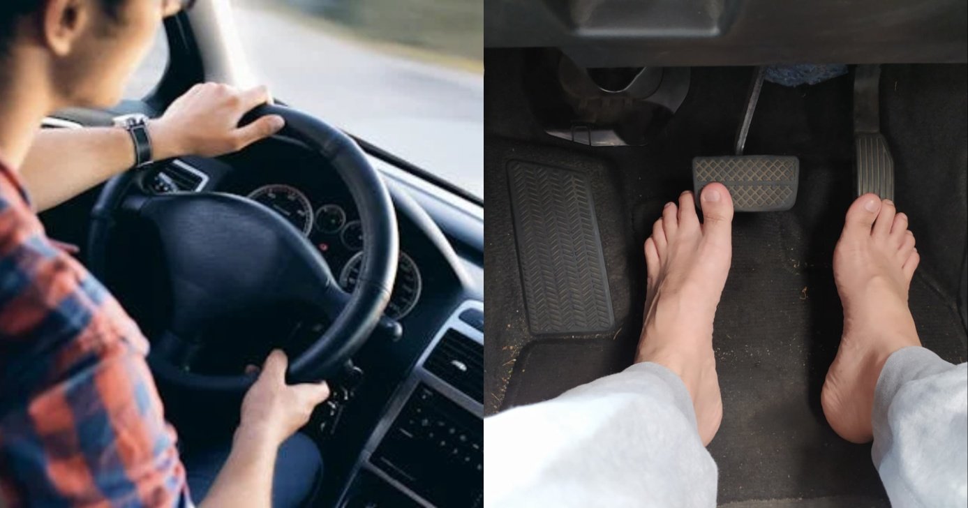 Pode dirigir descalço? (Foto: Reprodução/ Internet)