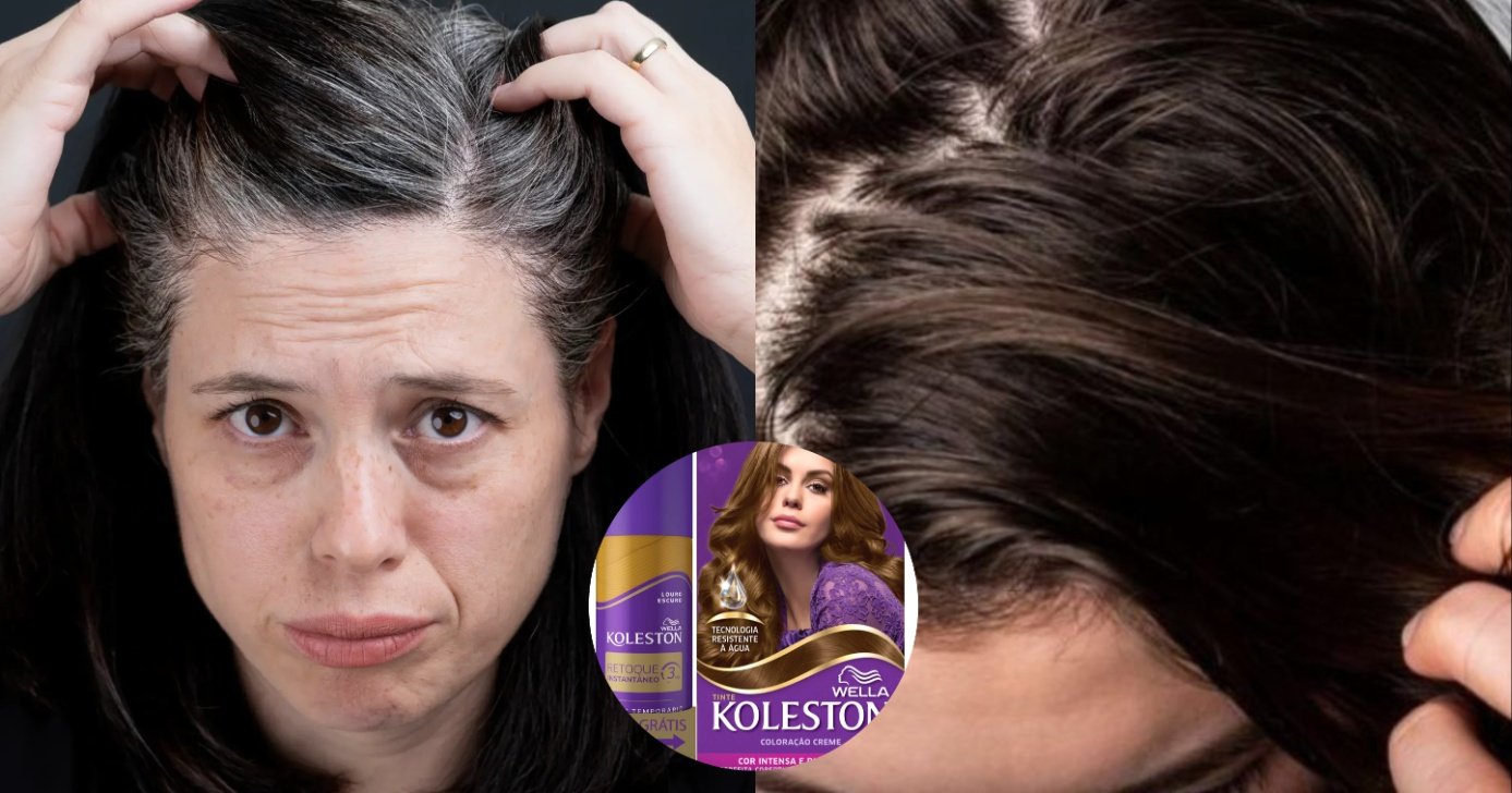 Produto da Koleston escurece o cabelo branco (Foto: Reprodução/ Internet)