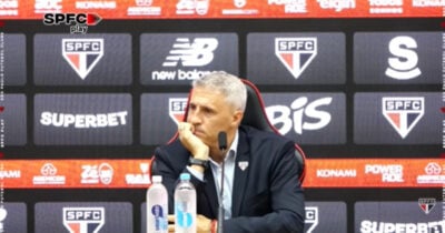 Crespo perde lateral (Foto: São Paulo YouTube)