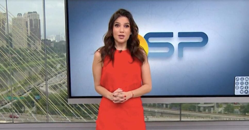 Sabina Simonato no Bom Dia São Paulo (Foto: Reprodução / Globo)