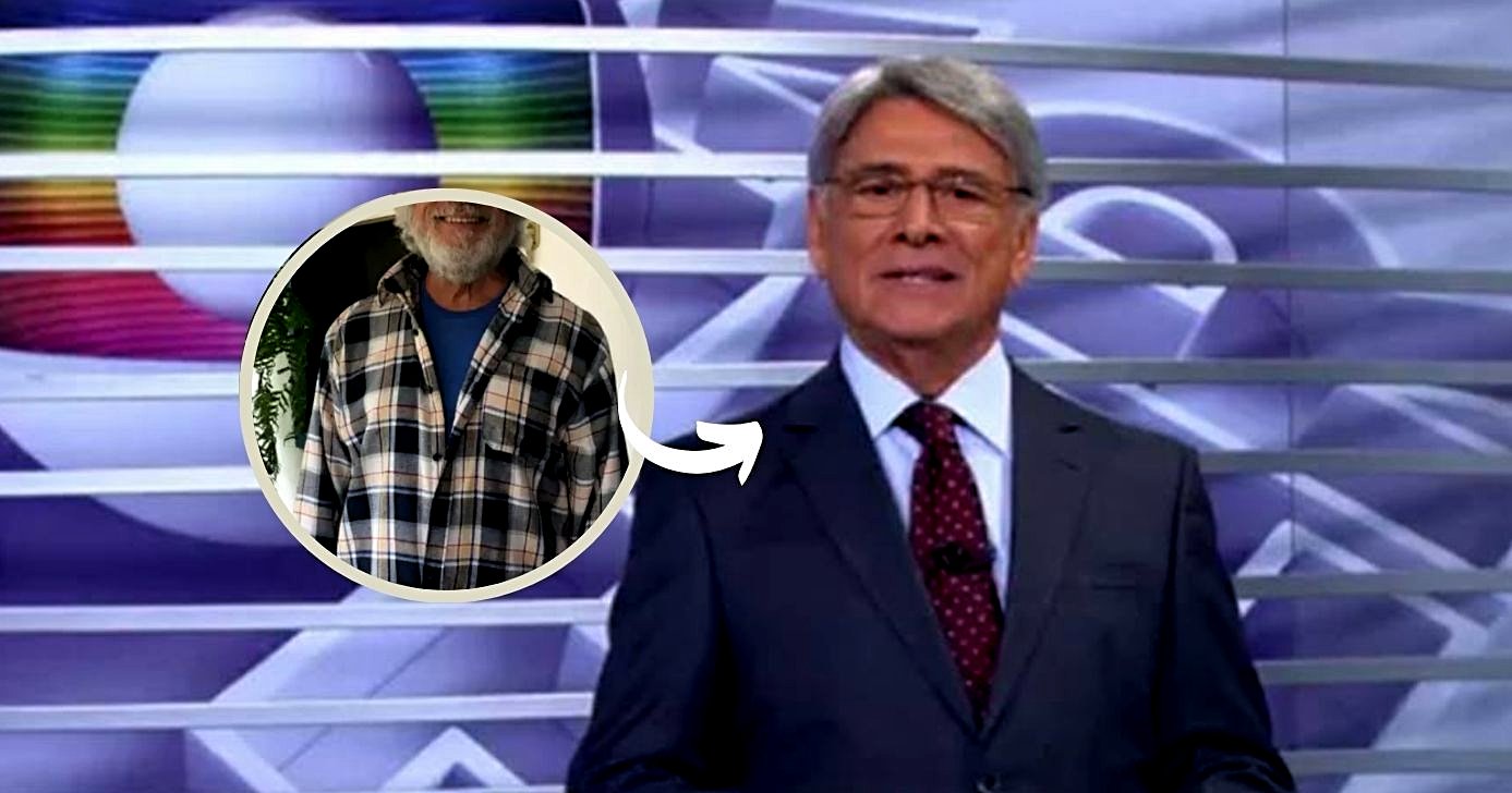 Sérgio Chapelin adotou um estilo bem diferente após sair da Globo (Foto Reprodução/Montagem/TV Foco/Canva/Globo/Redes sociais/Arquivo pessoal)
