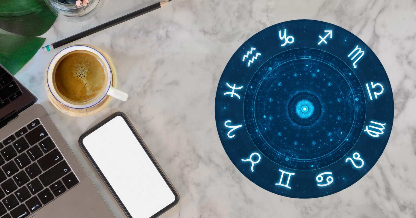 Signos e mesa de trabalho (Fotos: Canva)