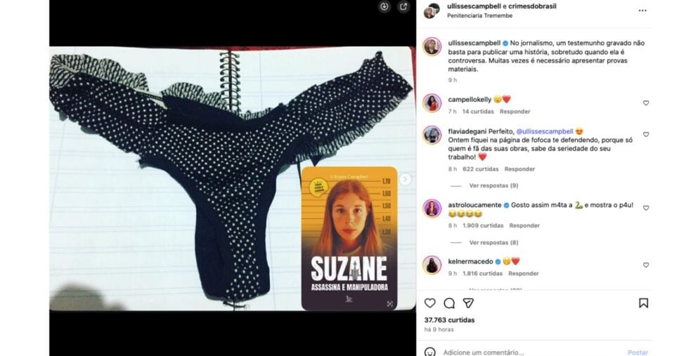 Suposta calcinha (Foto: Reprodução / Instagram)