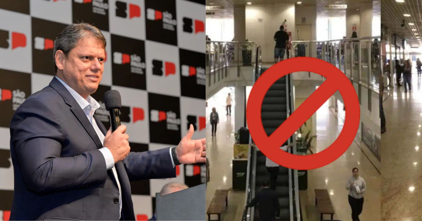 Tarcísio de Freitas - Foto: Mônica Andrade/Governo do Estado de SP / Shopping - Foto: Canva