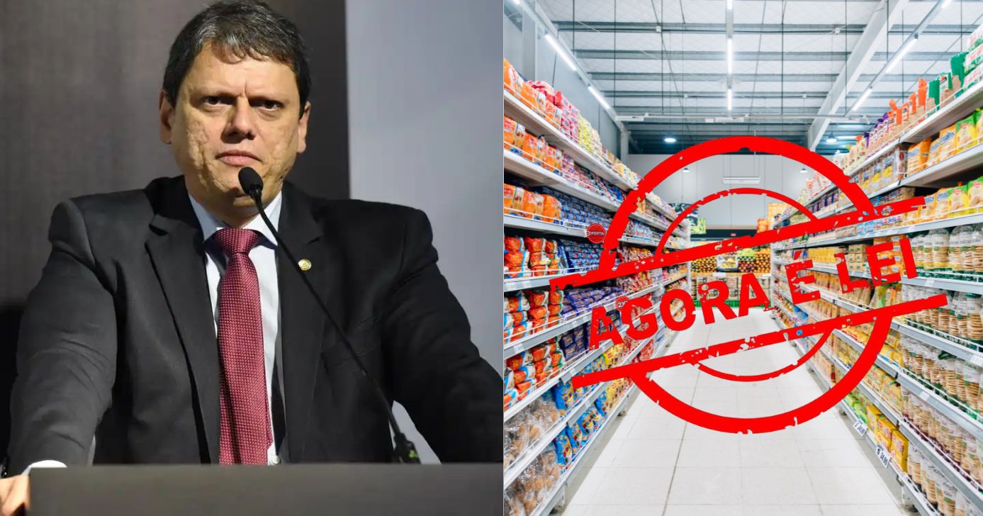 Tarcísio de Freitas / Supermercado - Montagem: TV FOCO