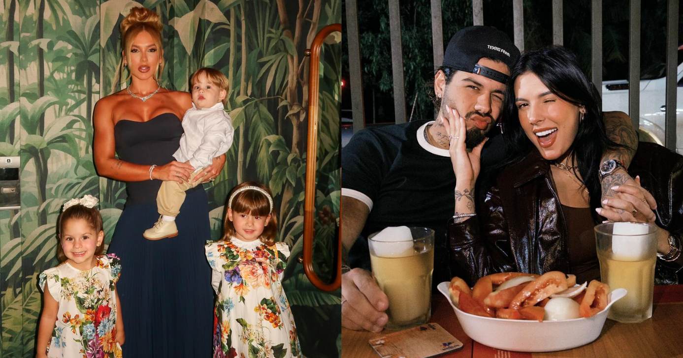 Virginia Fonseca, Maria Flor, Maria Alice, José Leonardo, Zé Felipe e Ana Castela (Fotos: Reproduções / Instagram)