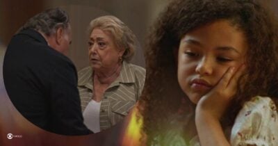 Abel, Rosa e Sofia em Dona de Mim (Foto: Reprodução / Globo / Montagem TV Foco)