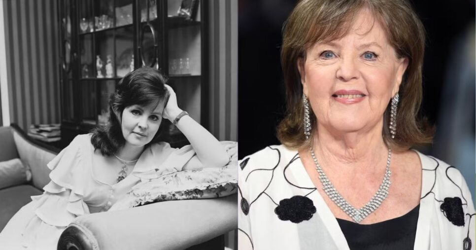 Pauline Collins como triz de 'Shirley Valentine' e atualmente - Foto: Montagem