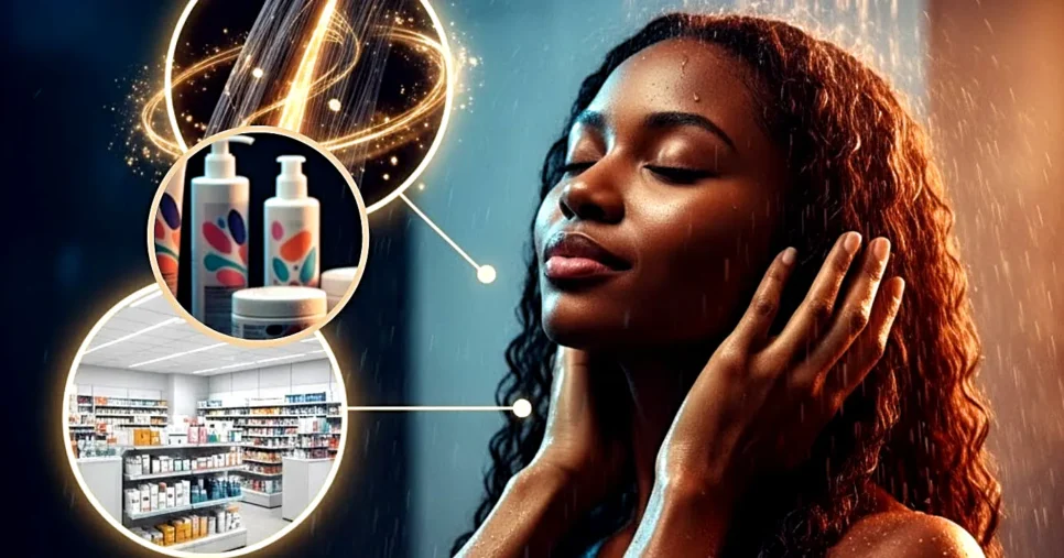 Saiba como fortalecer os fios com um shampoo baratinho de farmácia (Foto Reprodução/Montagem/TV Foco/Canva/GMN/Lennita)