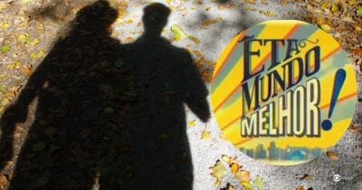 Ilustração de casal improvável em Êta Mundo Melhor! (Foto: Reprodução / Globo / Montagem TV Foco)