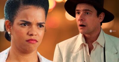 Dita e Candinho em Êta Mundo Melhor! (Foto: Reprodução / Globo / Montagem TV Foco)