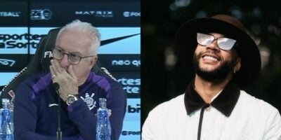 Dorival Jr informado sobre Memphis Depay fora no Corinthians (Reprodução: Youtube / Instagram)