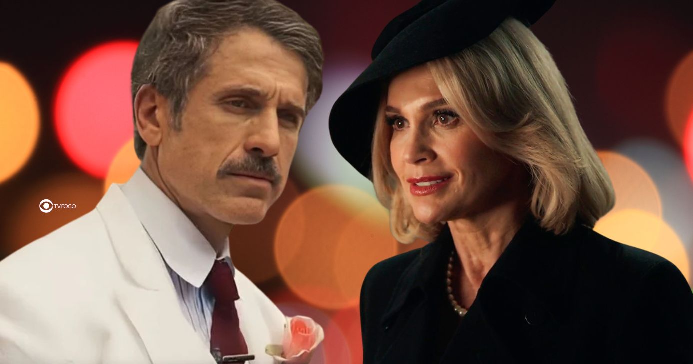 Ernesto e Sandra em Êta Mundo Melhor! (Foto: Reprodução / Globo / Montagem TV Foco)