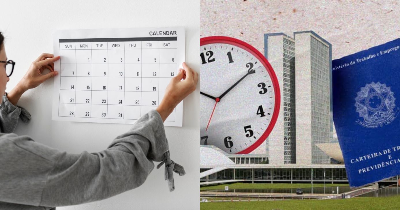 Preparo de nova lei para redução da carga horária aos CLTs - Foto; Montagem