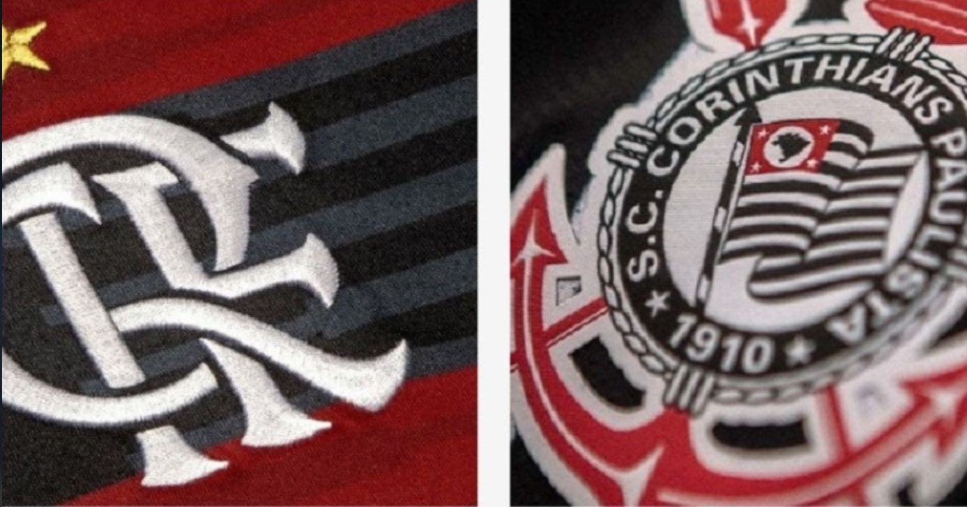 Flamengo e Corinthians - Montagem/Internet