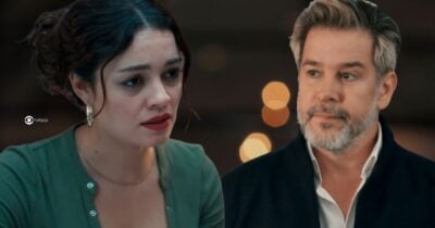 Gerluce e Ferette em Três Graças (Foto: Reprodução / Globo / Montagem TV Foco)