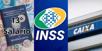 Pagamentos do 13° salário, INSS e saque na Caixa ainda em 2025 (Reprodução: Montagem TV Foco)
