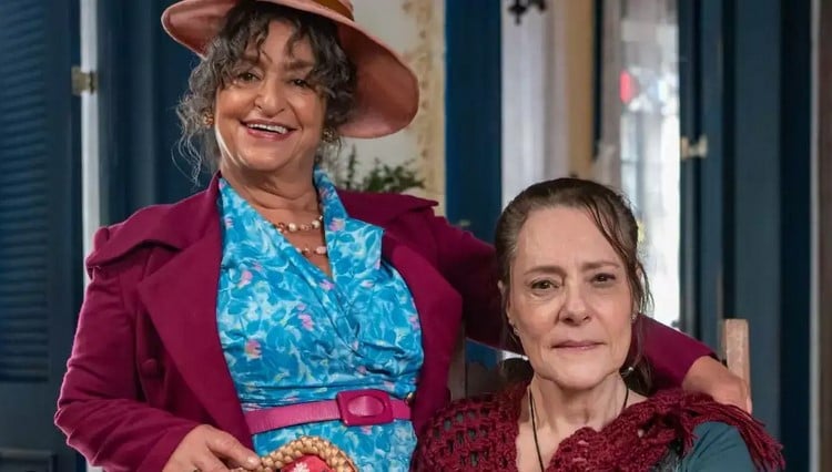 Jocasta e Cunegundes em Êta Mundo Melhor! (Foto: Reprodução / Globo)

